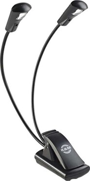 K&M 12243-000-55 Music Stand Double LED FlexLight 0