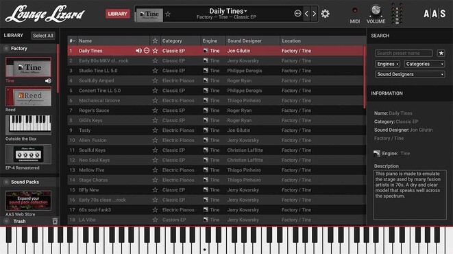 Applied Acoustics Systems AAS Lounge Lizard EP-5 0