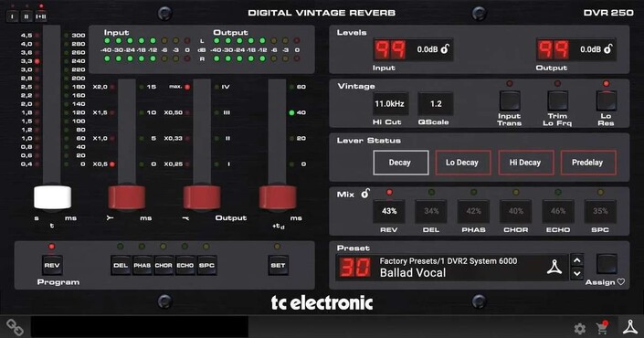 TC Electronic DVR 250 Digital Vintage Reverb 0
