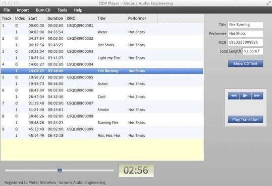 Sonoris DDP Player 0